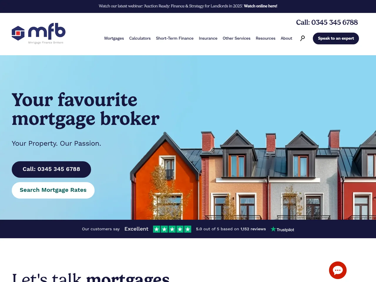 Your favouritemortgage broker website preview