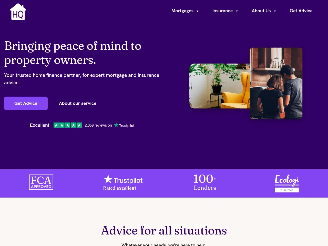 HQ Mortgage & Finance website preview