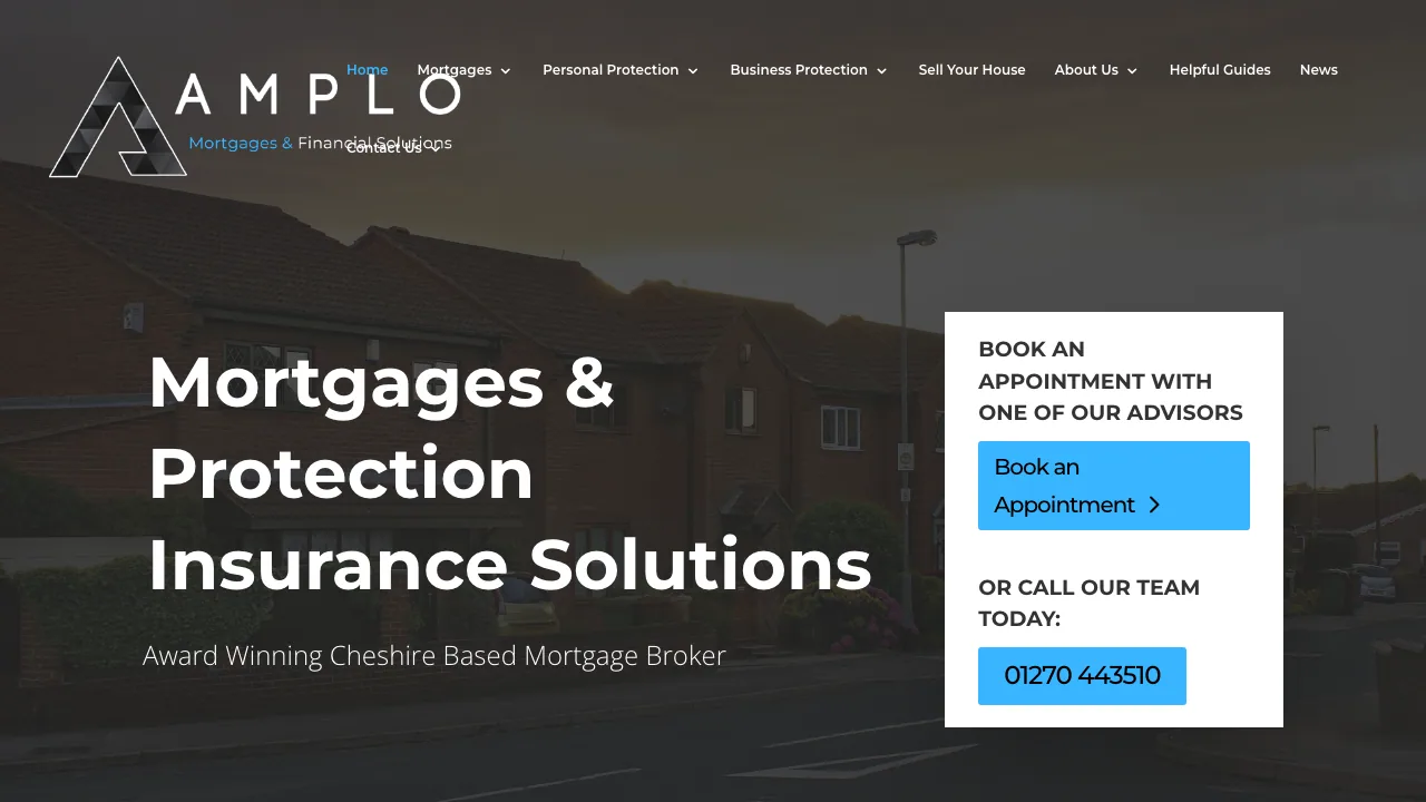 Amplo Mortgages & Financial Solutions Ltd website preview