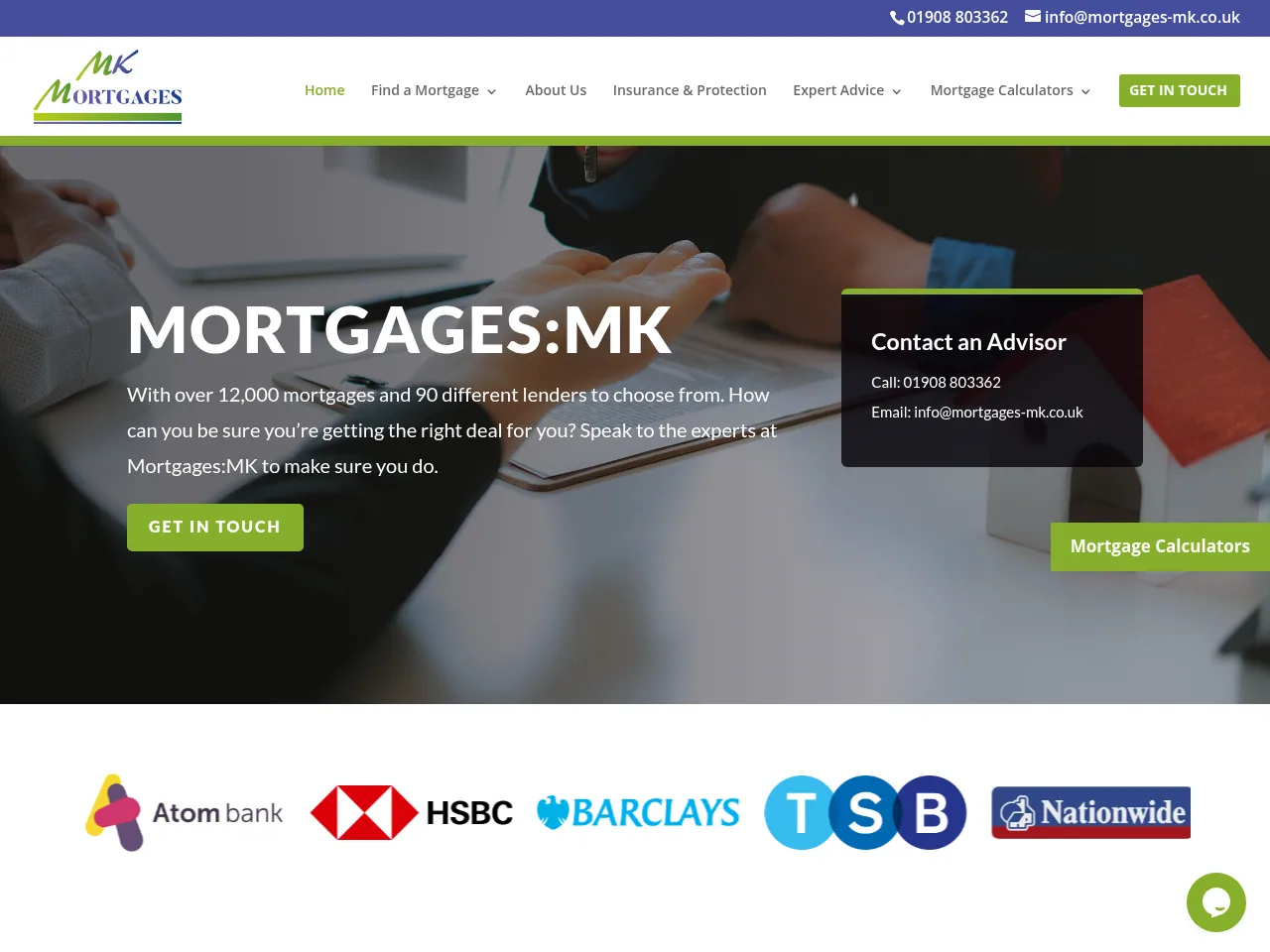 Mortgages:MK website preview
