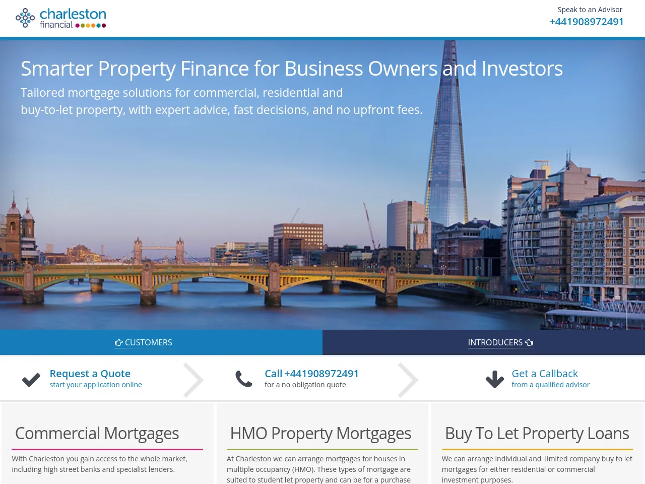 Charleston Financial website preview