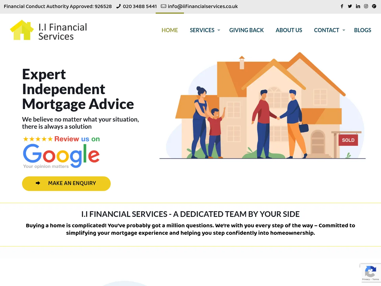 Expert Independent Mortgage Advice website preview