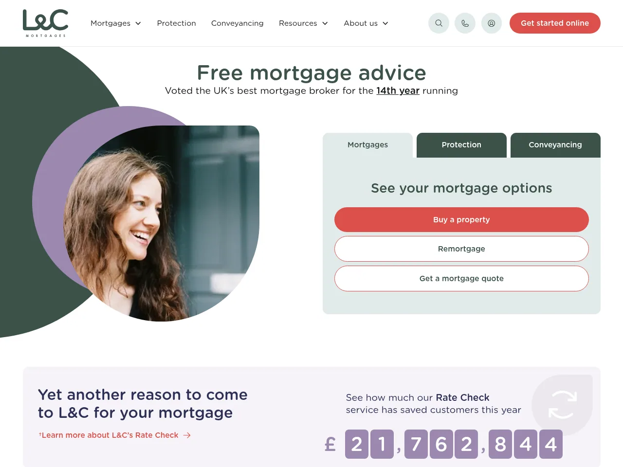 London & Country Mortgages website preview