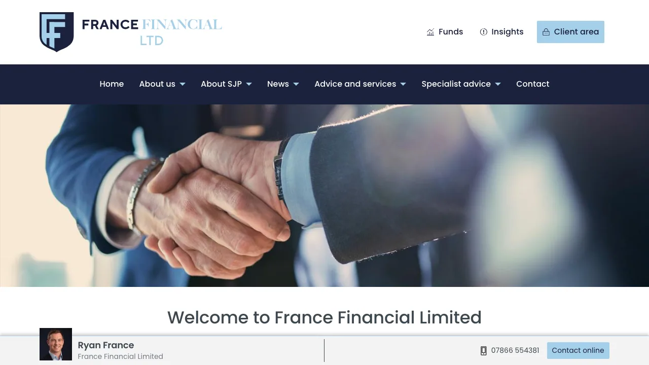 France Financial Limited website preview