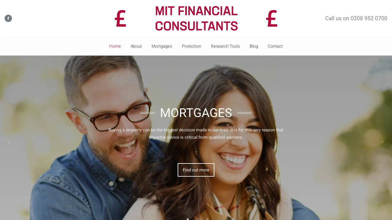 MIT Financial Consultants website preview