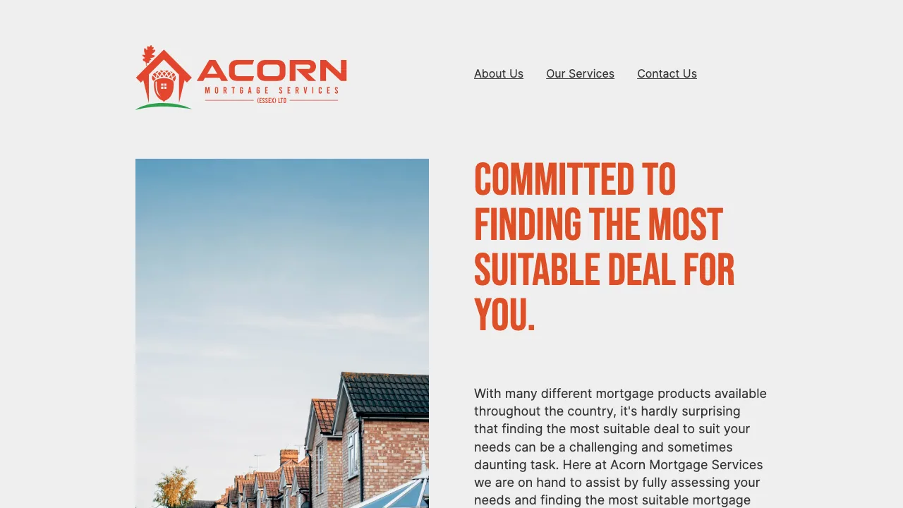Acorn Mortgage Services website preview