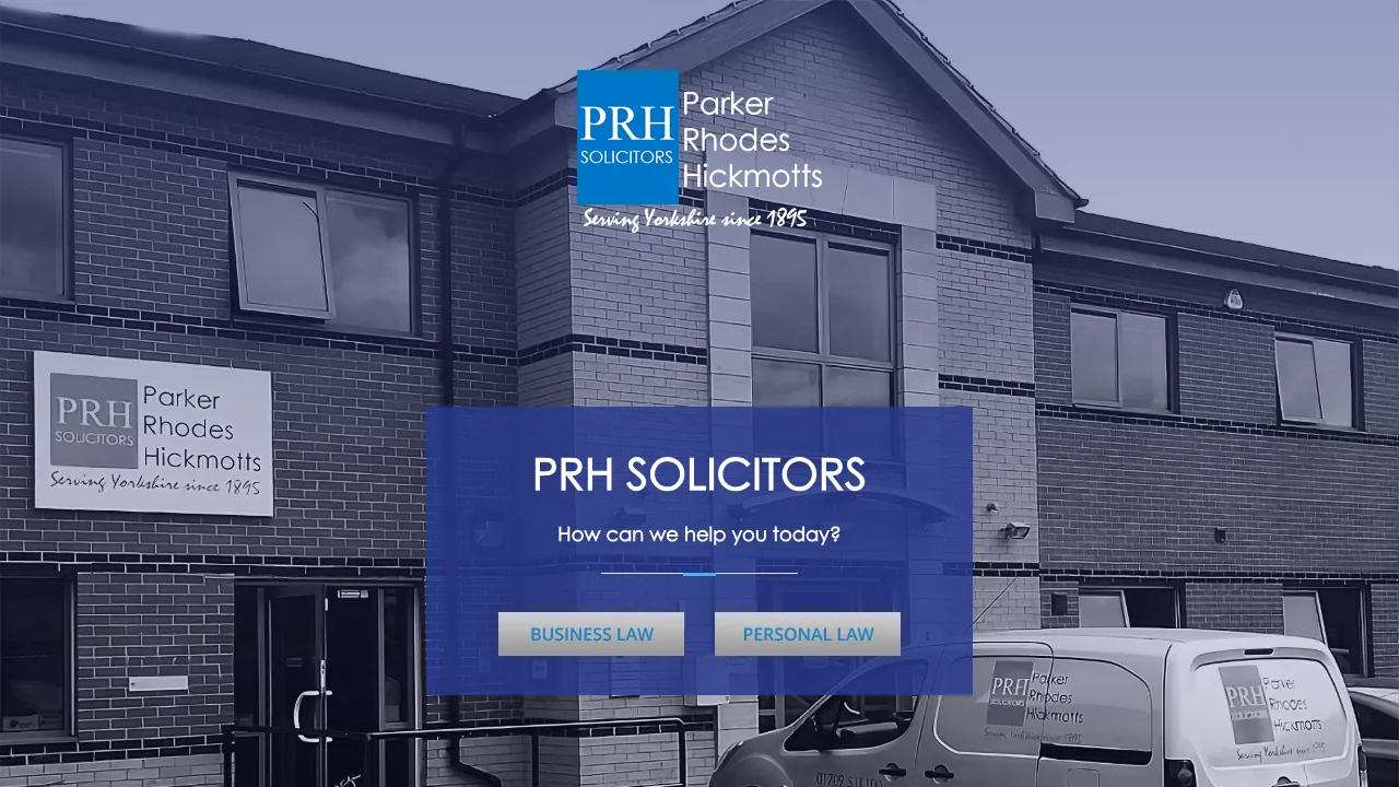 Parker Rhodes Hickmotts website preview