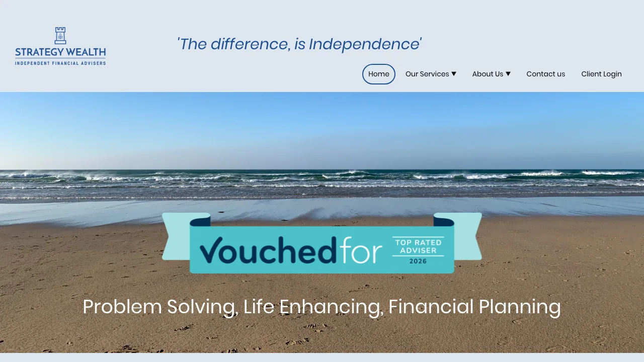 Strategy Wealth website preview