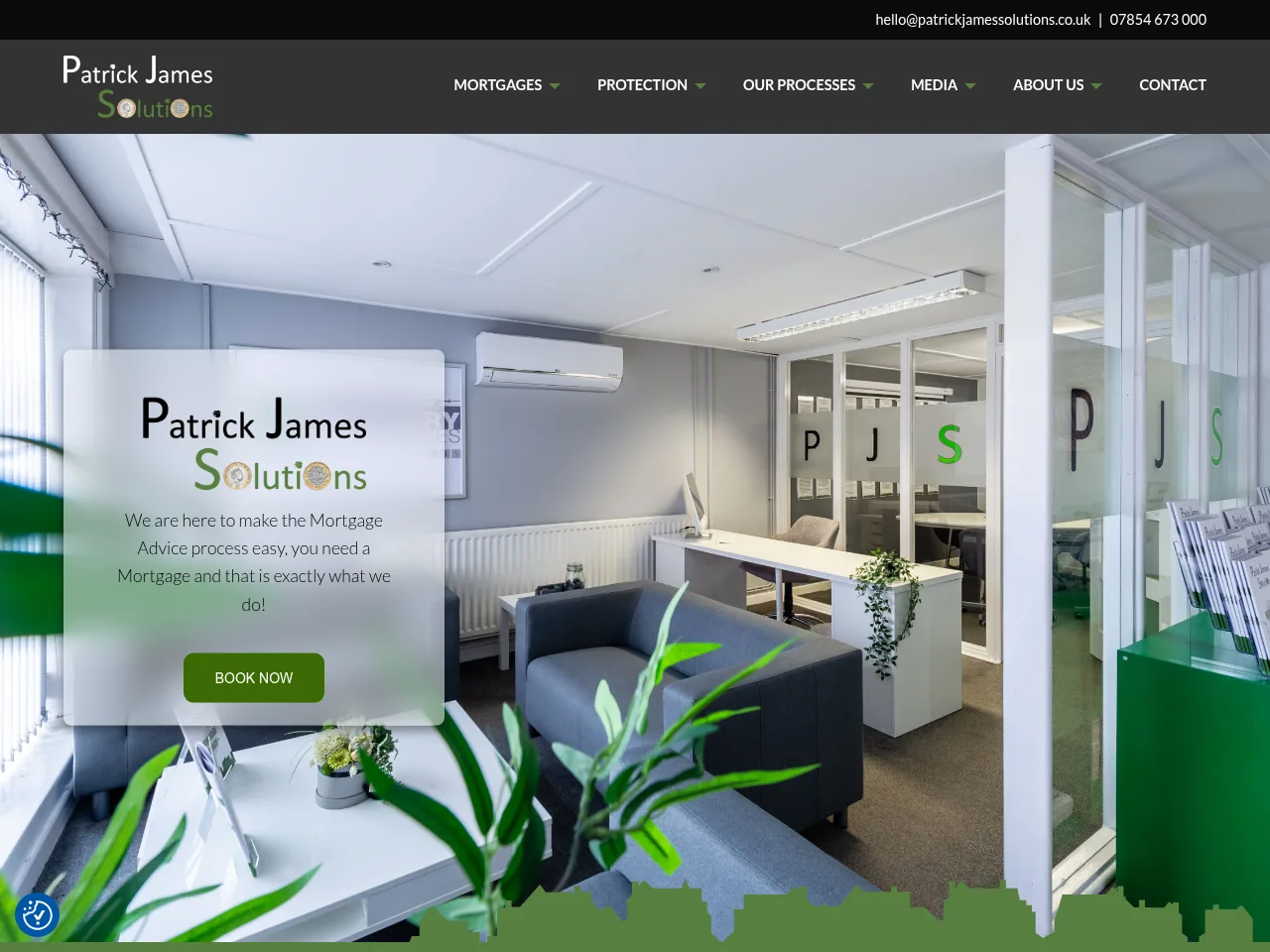 Patrick James Solutions website preview