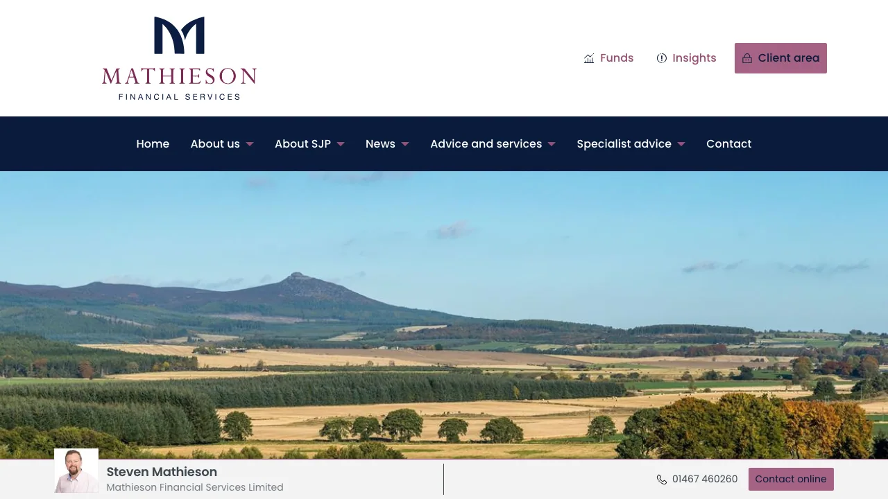 Mathieson Financial Services Ltd website preview