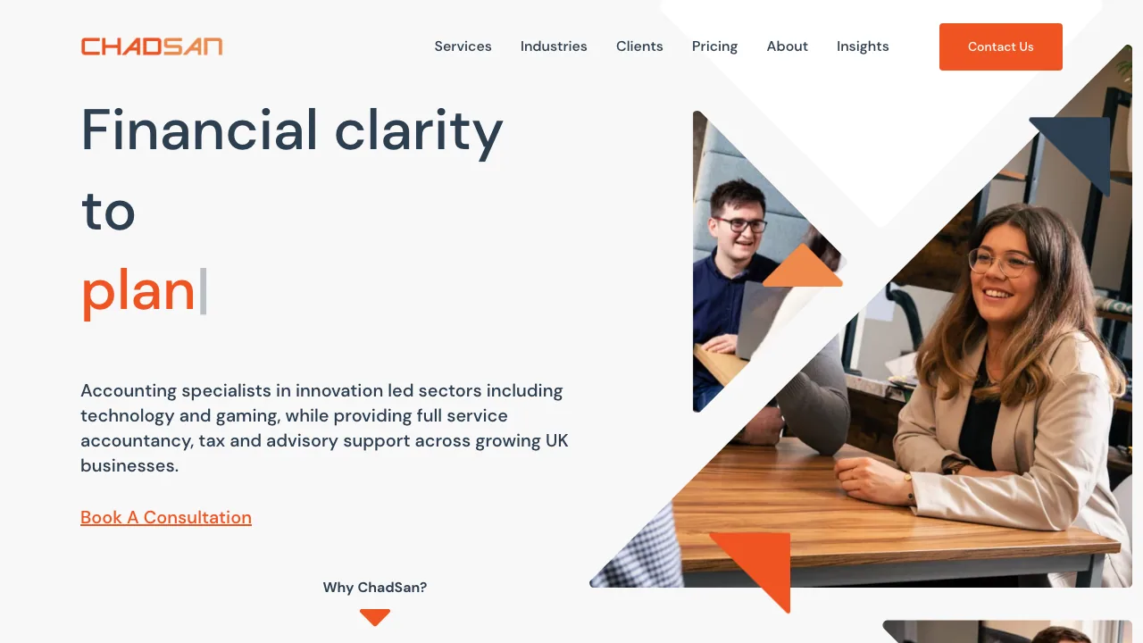ChadSan website preview