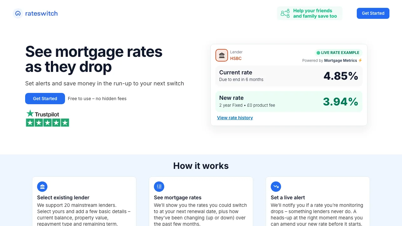 RateSwitch website preview