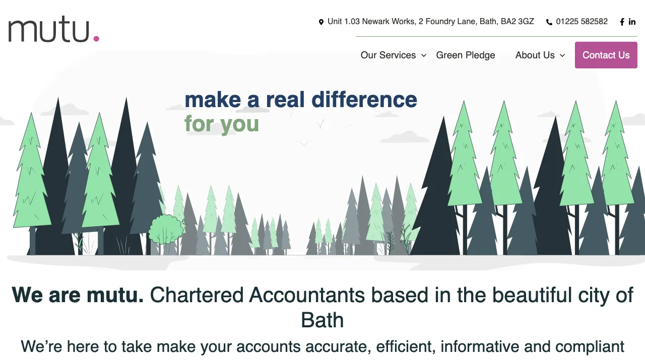 Mutu Accountancy website preview