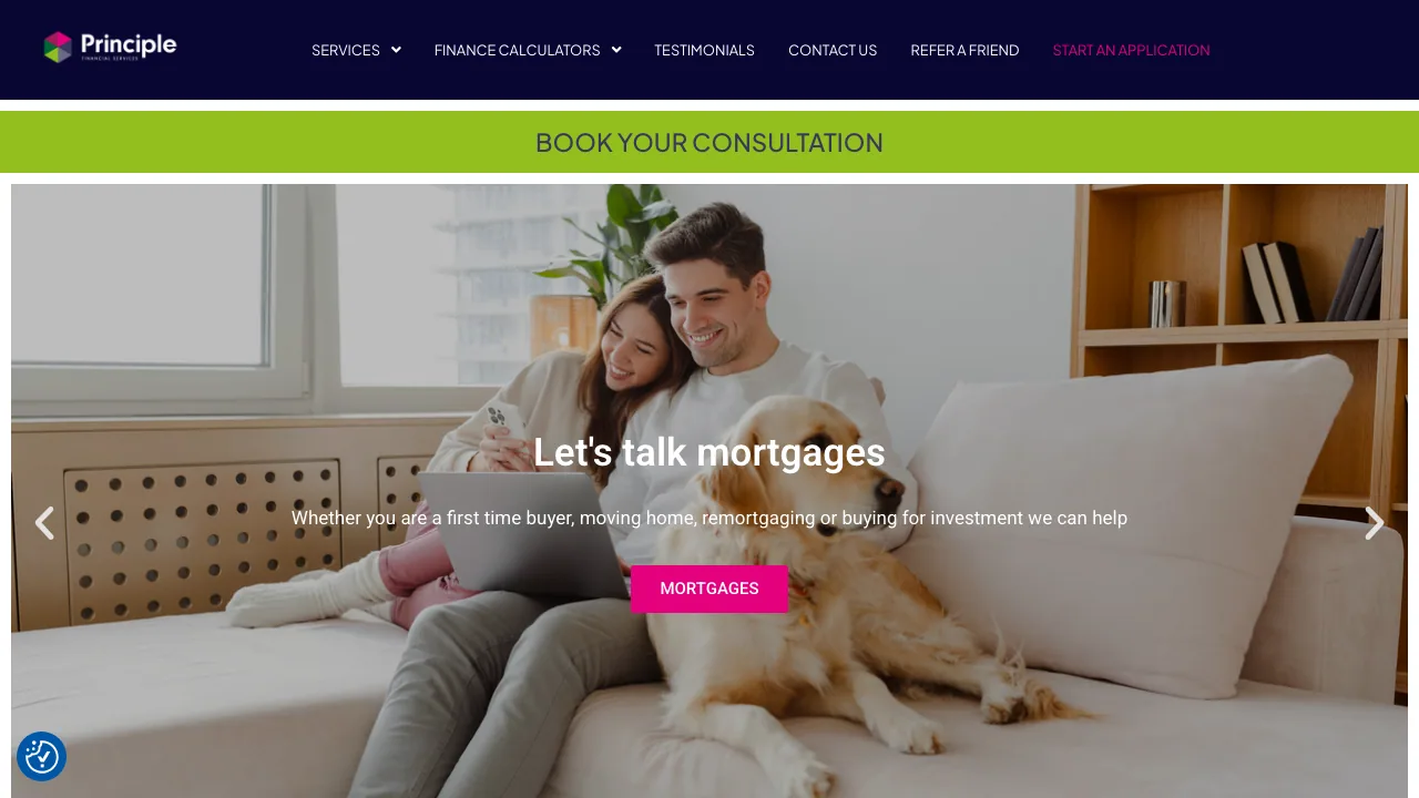 Principle FS website preview