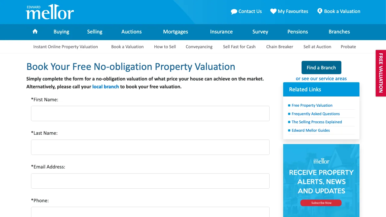 Edward Mellor Stockton Heath website preview