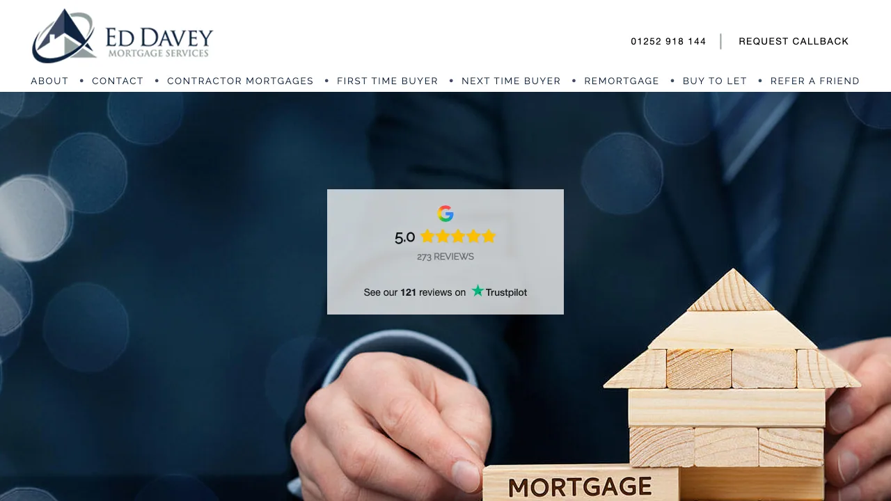 Ed Davey Mortgage Services website preview