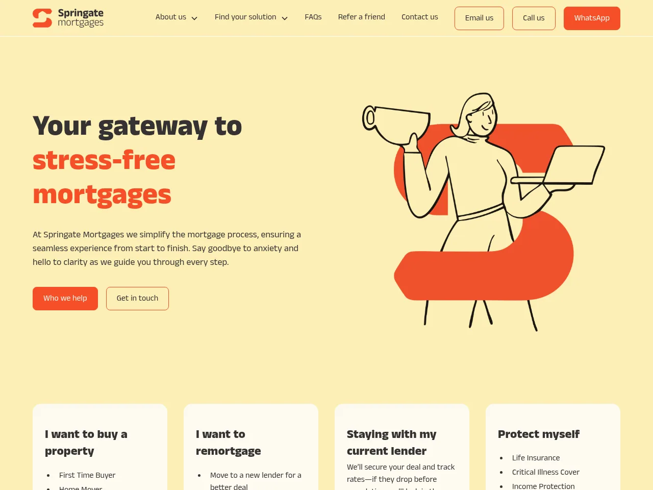 Springate Mortgages website preview