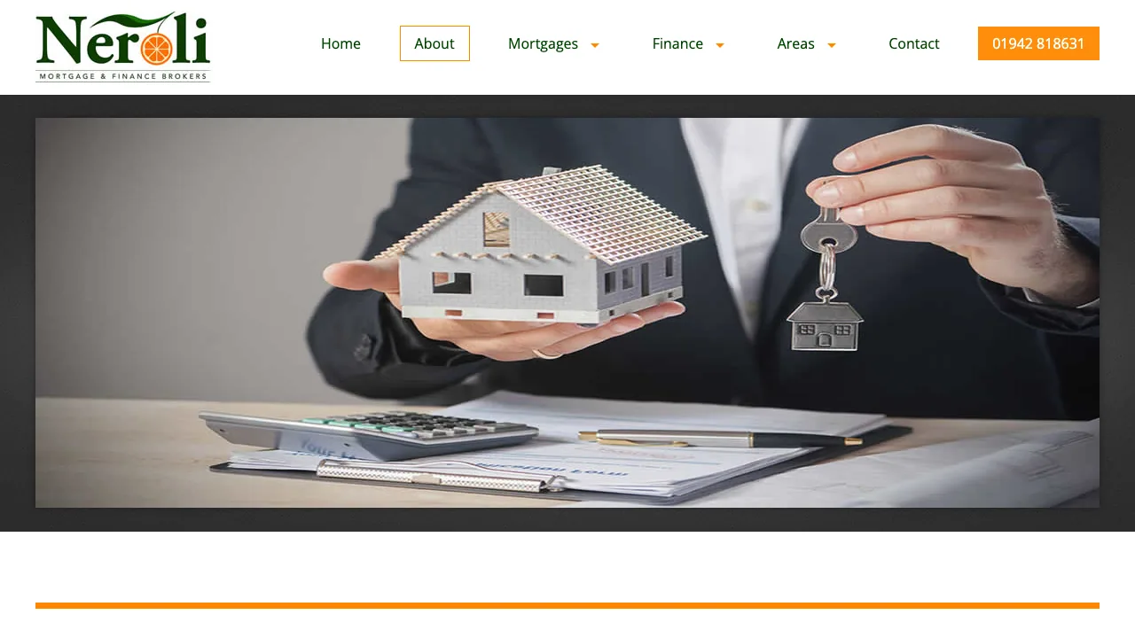 Neroli Mortgages & Finance website preview