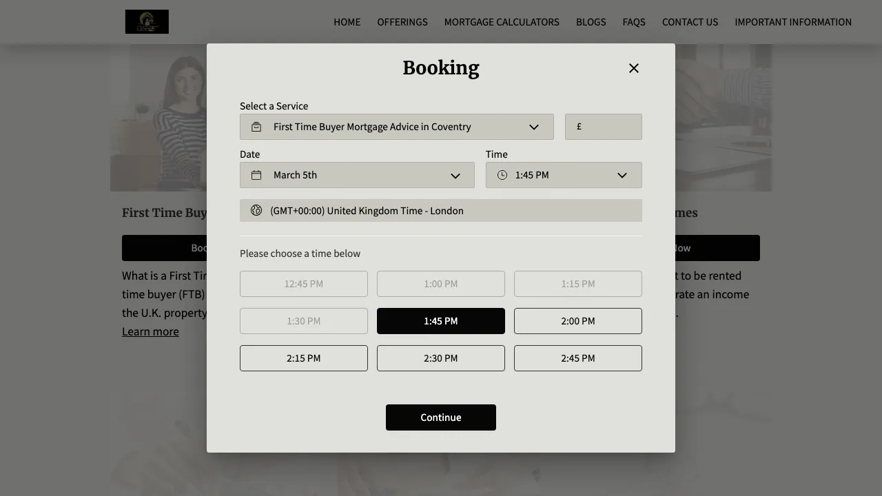 GS Mortgage and Protection Solutions website preview