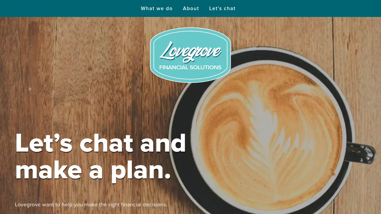 Lovegrove Financial Solutions website preview
