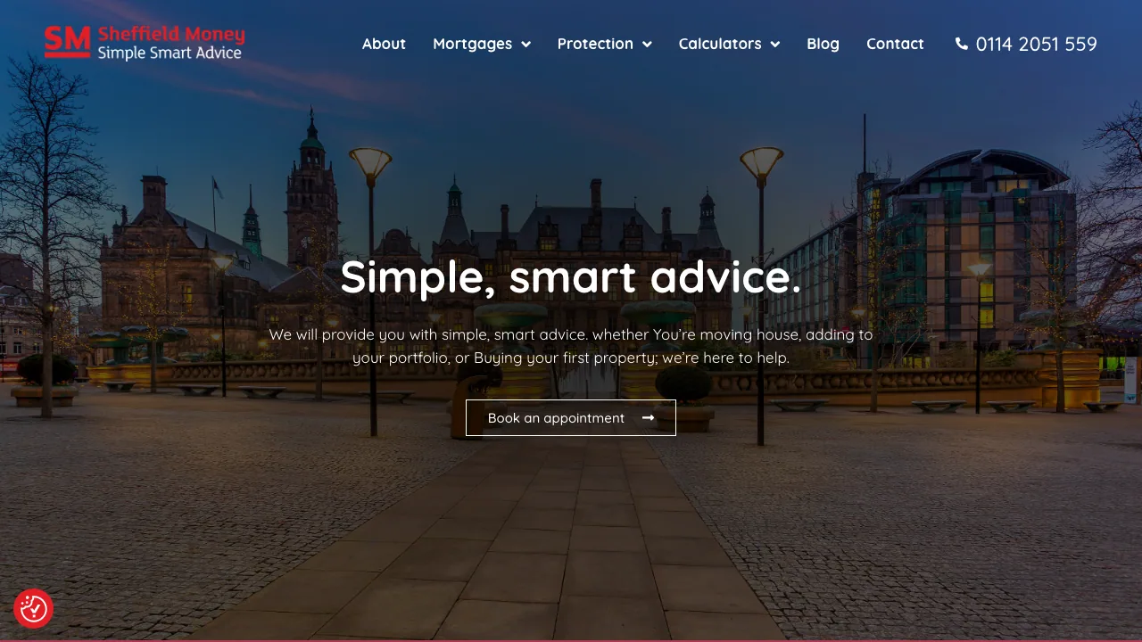 Sheffield Money website preview