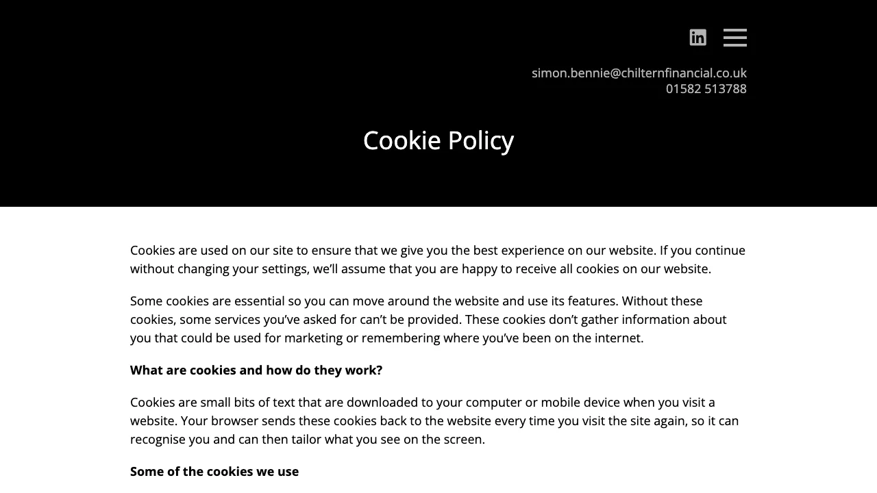 Chiltern Financial Services Ltd website preview