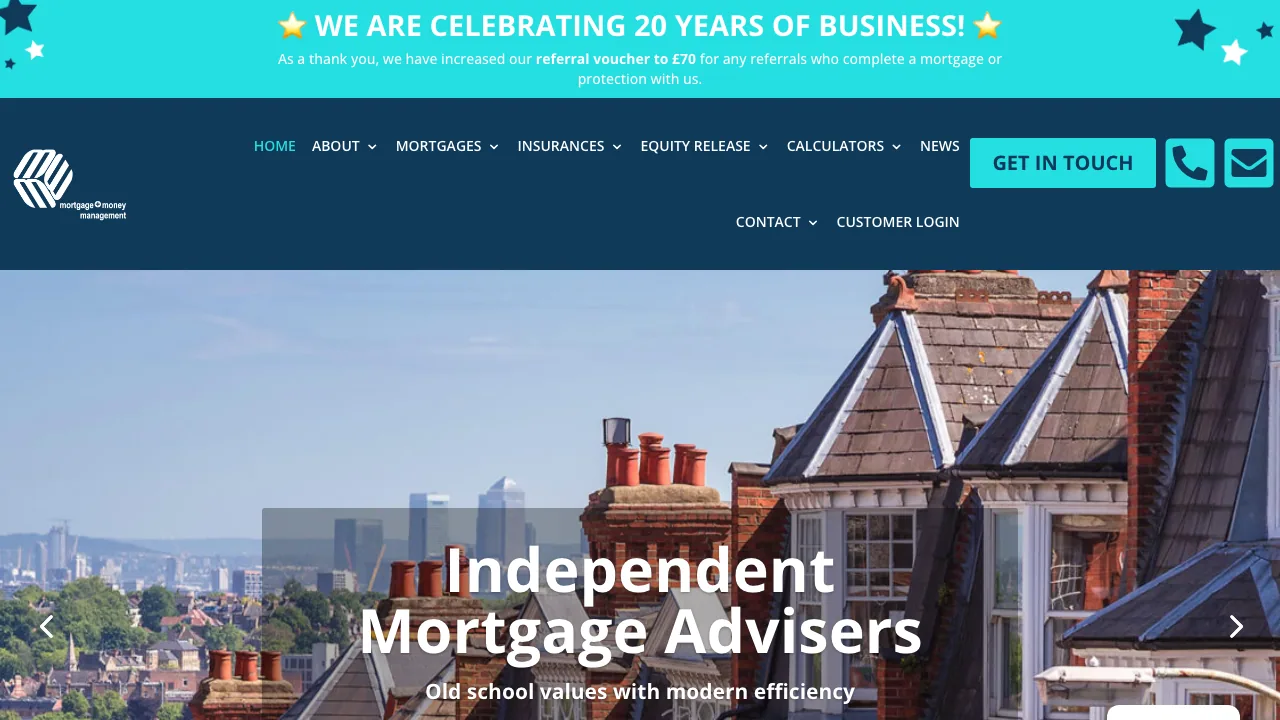 Mortgage & Money Management website preview