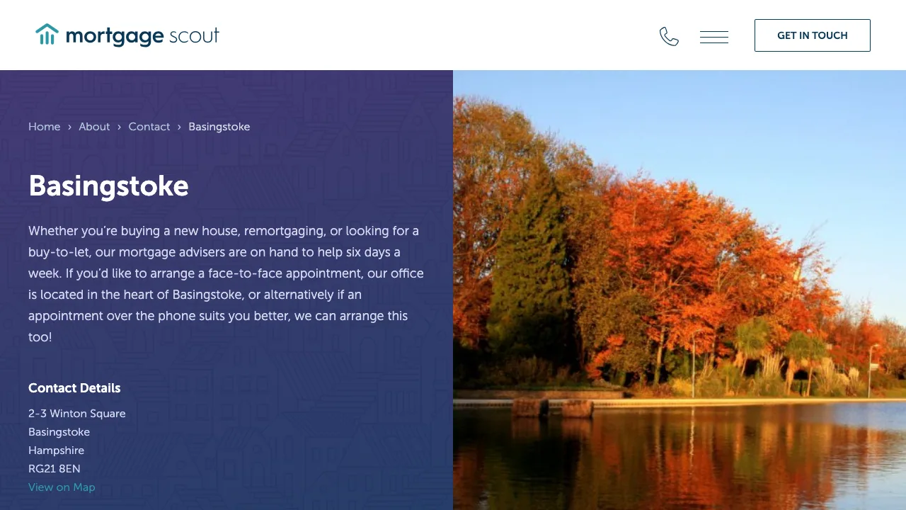 Mortgage Scout Basingstoke website preview