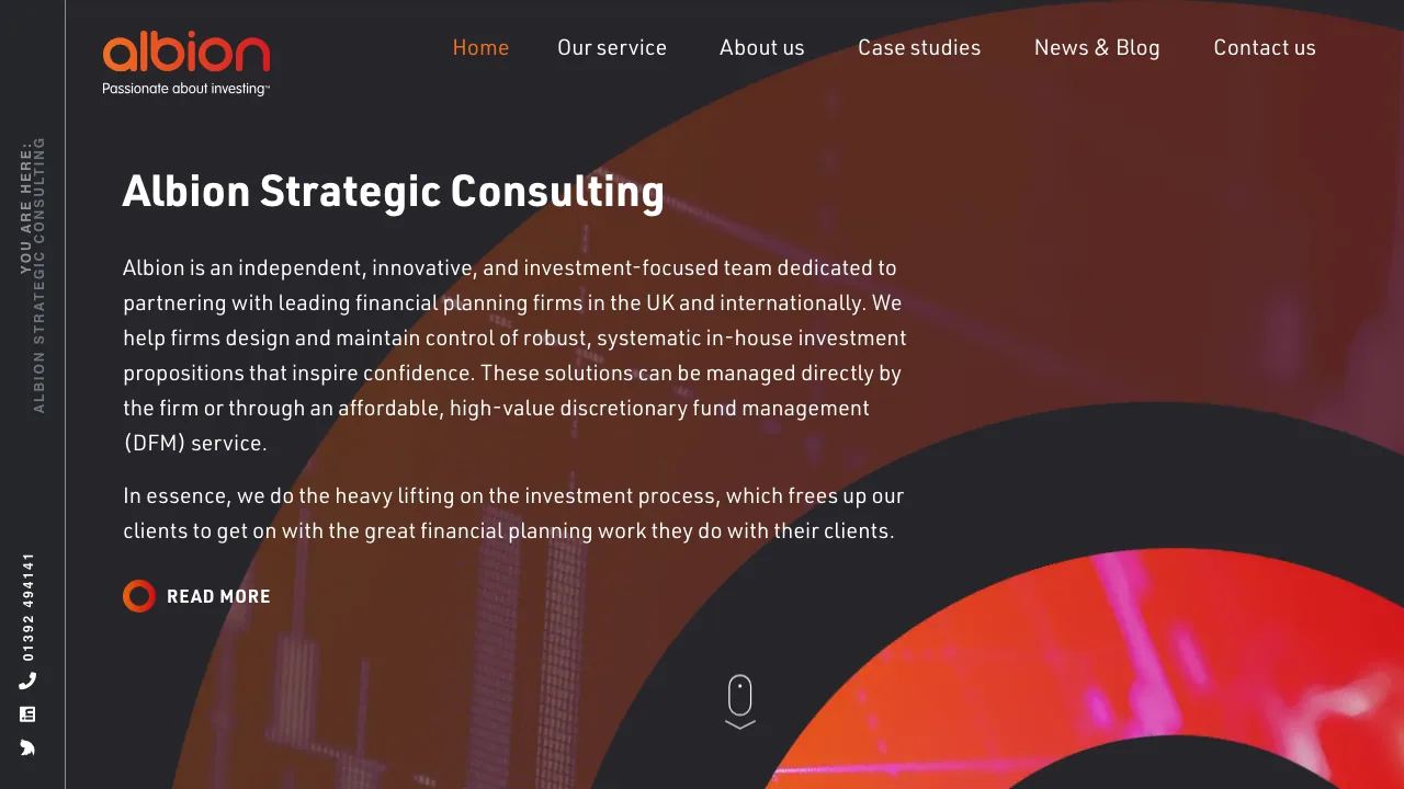 Albion Strategic Consulting website preview