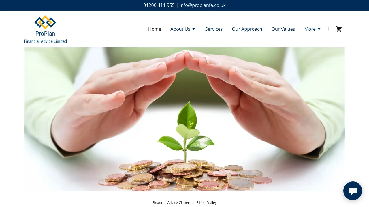 ProPlan Financial Advice Limited website preview