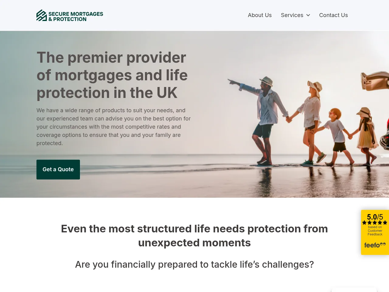 Secure Mortgage and Protection website preview