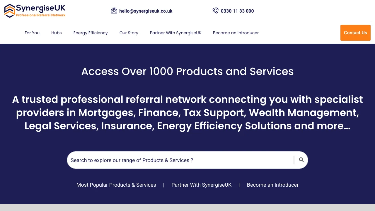 SynergiseUK website preview