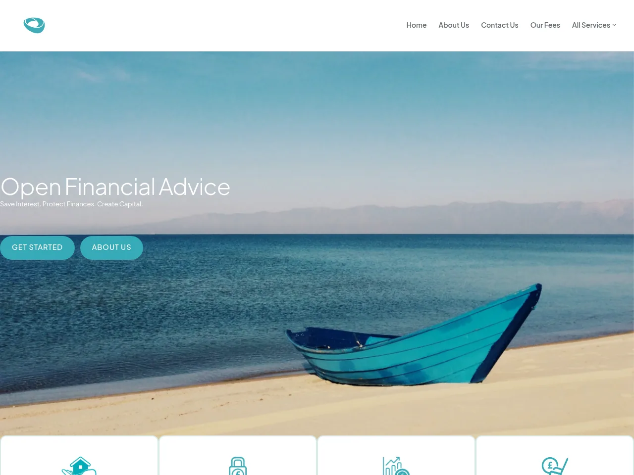 Open Financial Advice website preview