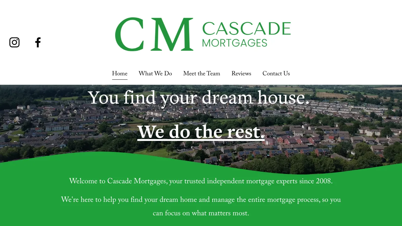 Cascade Mortgages website preview