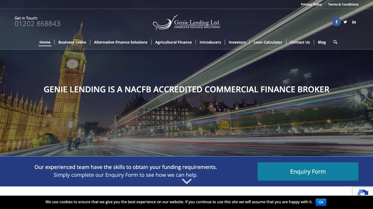 Genie Lending Ltd website preview