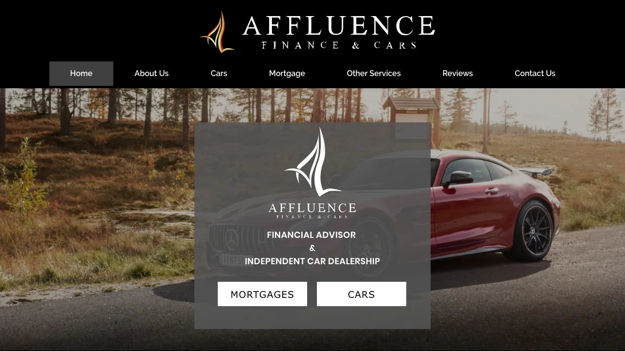 Affluence Derby website preview