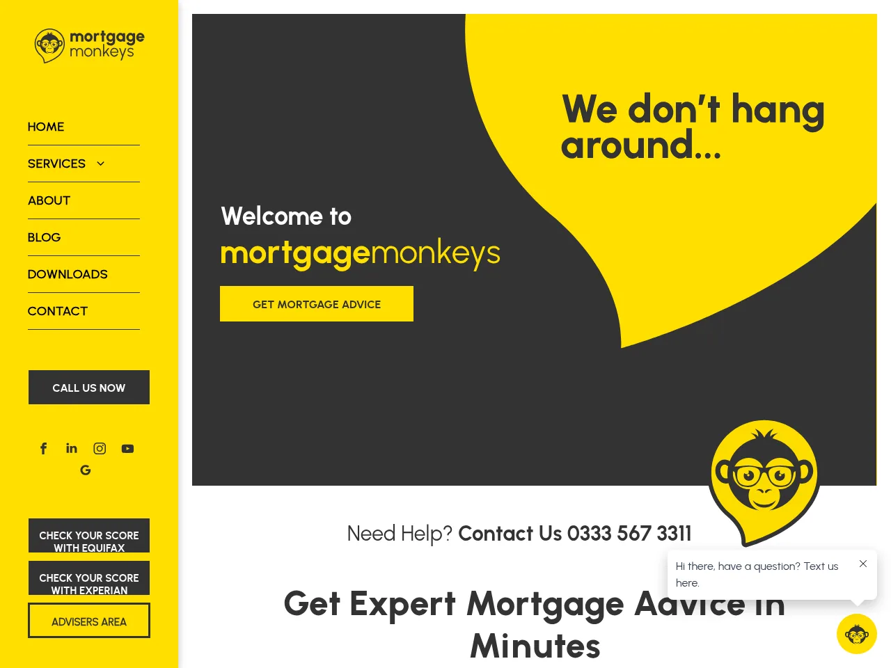 mortgage monkeys website preview