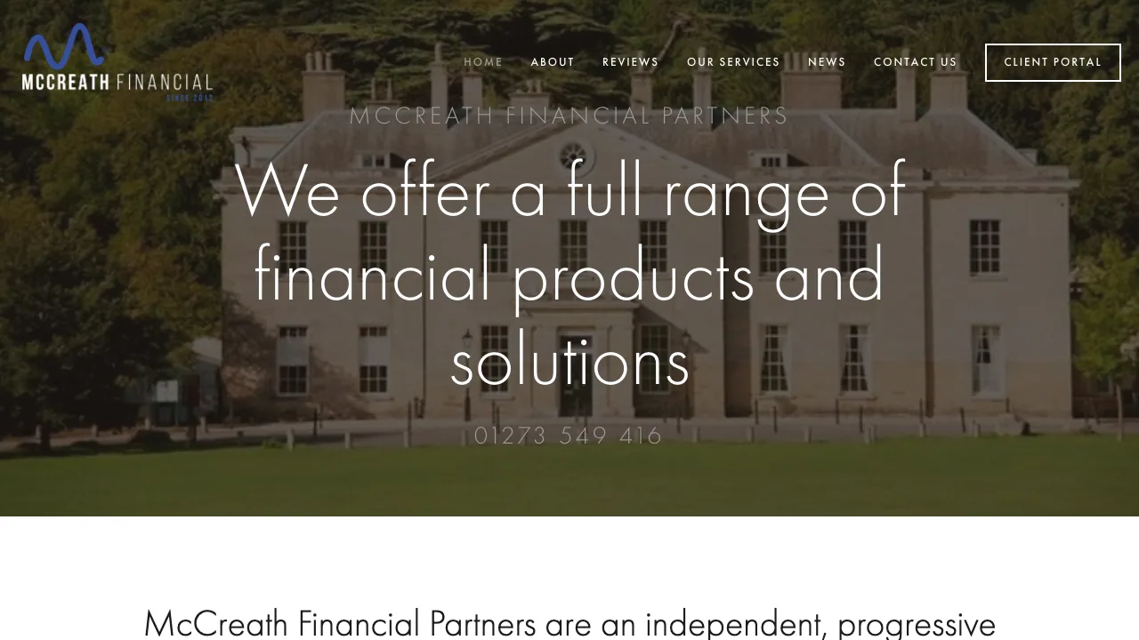 McCreath Financial Partners website preview