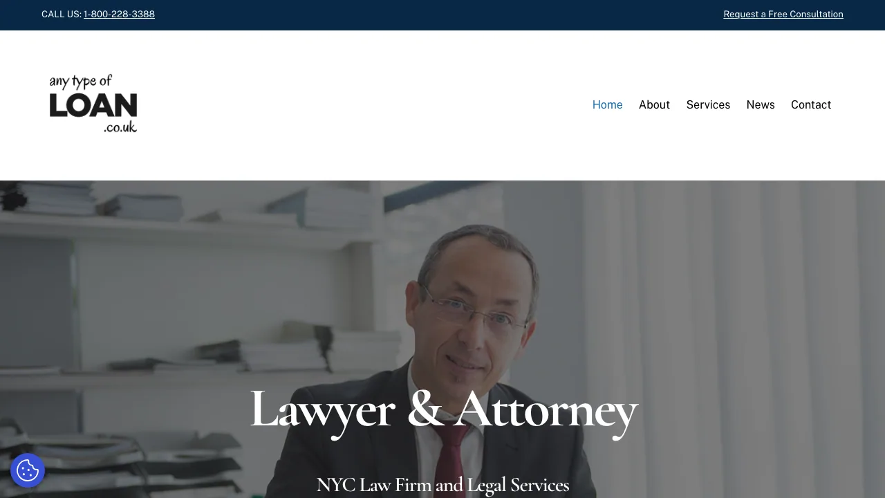 Any Type of Loan website preview