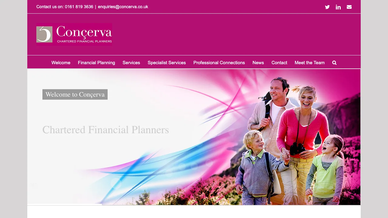 Concerva Limited website preview