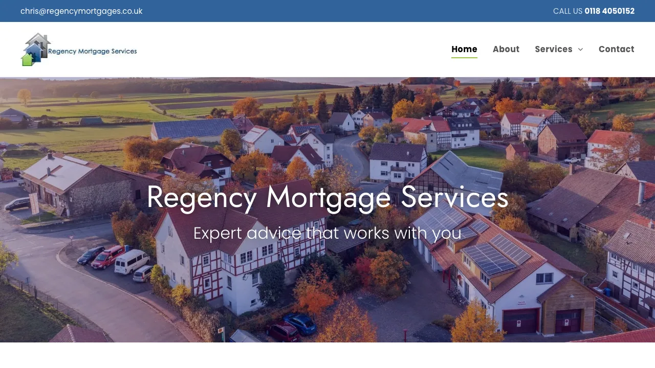 Regency Mortgage Services website preview