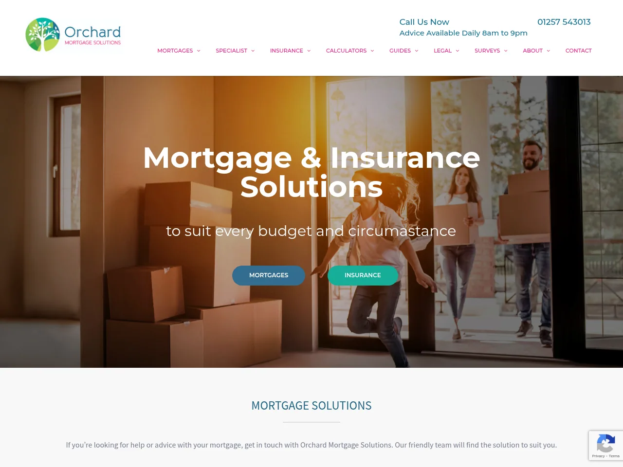 Orchard Mortgage Solutions website preview