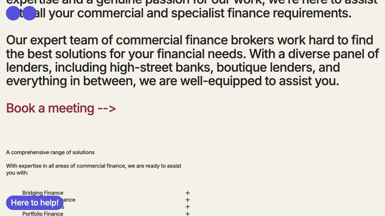 Seeker Specialist Mortgages website preview