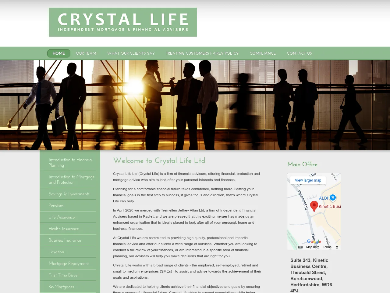 Crystal Life website preview