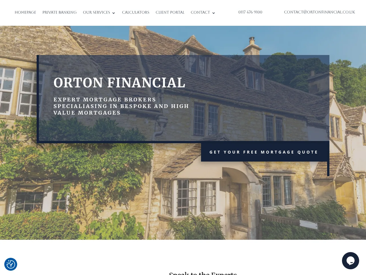 Orton Financial website preview