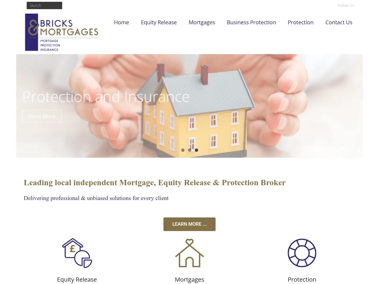 Bricks and Mortgages website preview