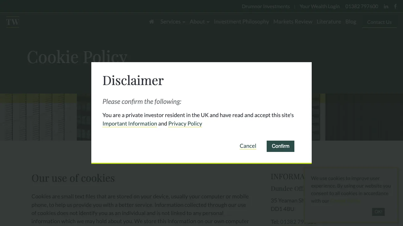 Thorntons Wealth website preview