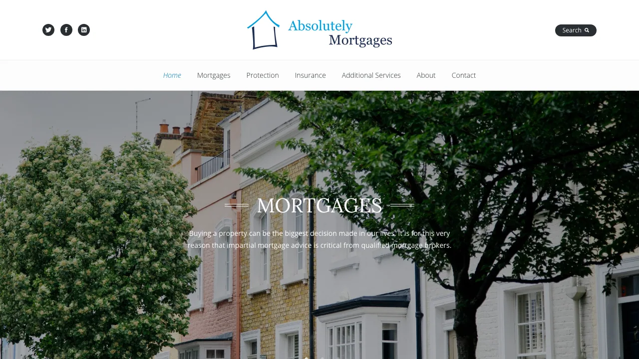 Absolutely Mortgages website preview