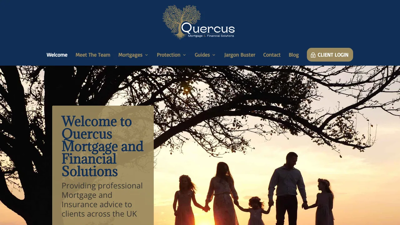Quercus Mortgage&Financial Solutions website preview