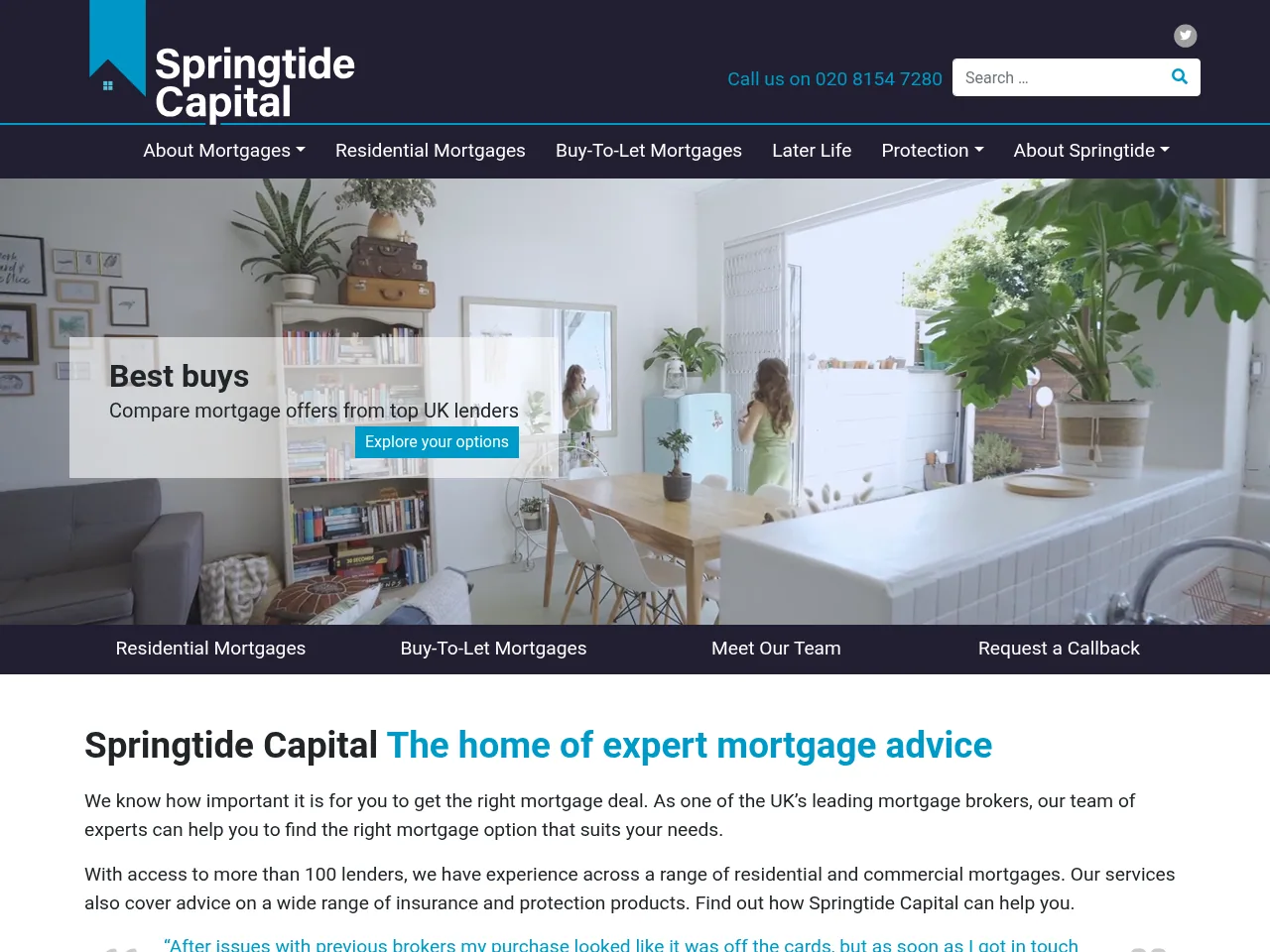 Springtide Capital website preview